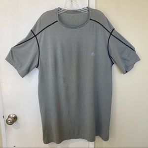 Adidas Gray Short Sleeve Tee. XL.